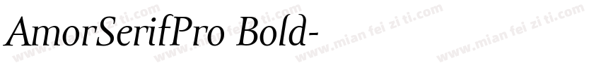 AmorSerifPro Bold字体转换